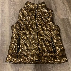 Gold North Face Vest
